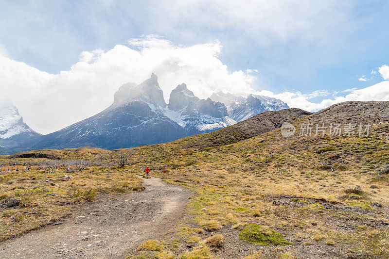 智利Torres del Paine国家公园的徒步旅行路线